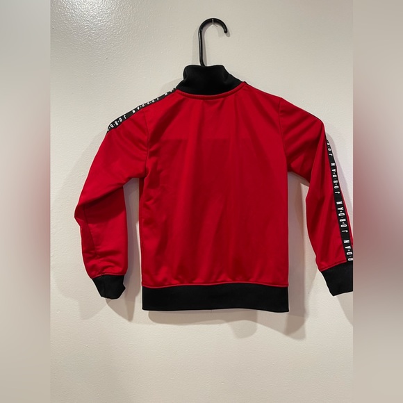 Jordan Sweater Youth Small Red/Black Jumpman Full Zip Casual Kids Boys EUC - Picture 3 of 5